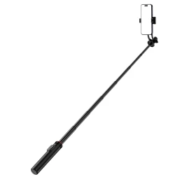 Selfie Lazda Teleskopinė Su Nuotolinio Valdymo Pulteliu Telefono Trikojis Stovas 1,3 M Aliuminis - Juodas Selfie Lazda Teleskopinė Su Nuotolinio Valdymo Pulteliu Telefono Trikojis Stovas 1,3 M Aliuminis - Juodas