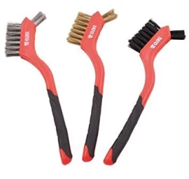 Šepečių vielinių plastikine rankena rinkinys 3vnt. 180mm