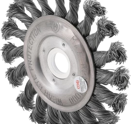 Šepetys disko tipo | stambus plienas | 115 mm (3985)