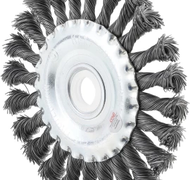 Šepetys disko tipo | stambus plienas | Ø 125 mm (3986)