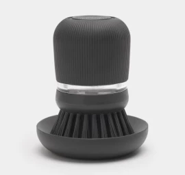 Šepetys su muilo dozatoriumi Brabantia, dark grey, 302626