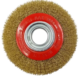Šepetys vielinis disko tipo, plokščias, garbanotas, 250x32mm