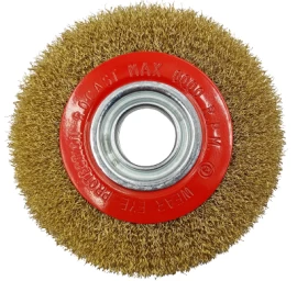 Šepetys vielinis disko tipo, plokščias, garbanotas, 300x32mm