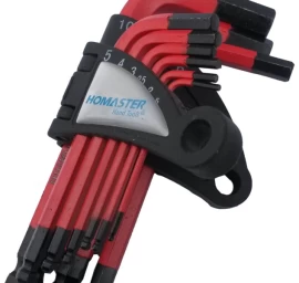 Šešiakampių raktų komplektas 1.5-10mm Cr-V, 9vnt. (YJHK-710S)