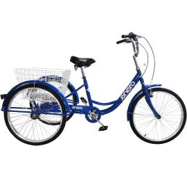 Shimano 3 Ratų Dviratis 24 Blue 6 Greičių