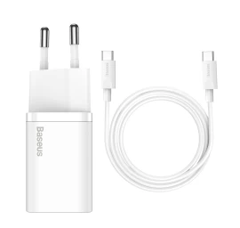 Si 25w 3a Greitasis įkroviklis Su 1 M Ilgio Usb-c Kabeliu, Baltas