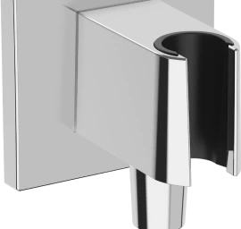 Sieninė Hansgrohe dušo žarnos jungtis su dušo laikikliu FIX FIT E, chromas, 26889000