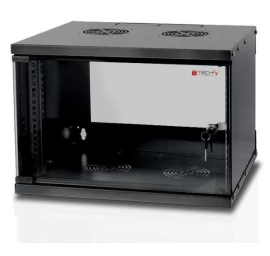 Sieninė Spintelė Eco 19cali 6u/450 Mm Su Stiklo Durelėmis, Surenkama Juoda