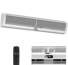 Sieninis Elektrinis Oro Uždangos šildytuvas Su Nuotolinio Valdymo Pulteliu 3030 M3/h 170 W