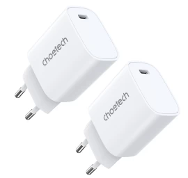 Sieninis įkroviklis Q5004 20w Pd, Skirtas Iphone 12 13 Kit 2 Vnt., Baltas