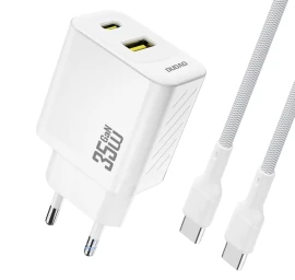 Sieninis įkroviklis Su Usb-c Kabeliu 1 M 35 W - Baltas