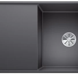 Silgranitinė plautuvė AXIA III 5 S-F SILG PDUR Pilka Z.GL InFino M.AF su stikline lentele