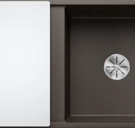 Silgranitinė plautuvė AXIA III 5 S SILG PDUR Ruda Z.GL InFino M.AF su stikline lentele