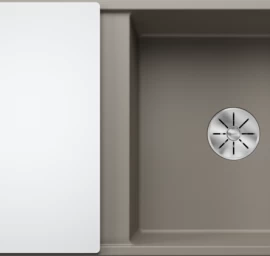 Silgranitinė plautuvė AXIA III 5 S SILG PDUR Tartufo Z.GL InFino M.AF su stikline lentele