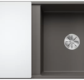 Silgranitinė plautuvė AXIA III 5 S SILG Pilka Z.GL InFino M.AF su stikline lentele