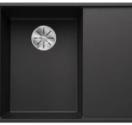 Silgranitinė plautuvė AXIA III 6 S-F LI SILG PDUR Antracitas Z.GL InFino M.AF su stikline lentele ir nuvarvėjimo indu