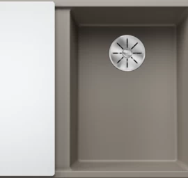 Silgranitinė plautuvė AXIA III 6 S RE SILG PDUR Tartufo Z.GL InFino M.AF su stikline lentele ir nuvarvėjimo indu