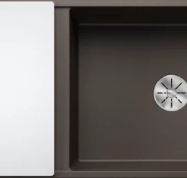 Silgranitinė plautuvė AXIA III XL 6 S SILG PDUR Ruda Z.GL InFino M.AF su stikline lentele