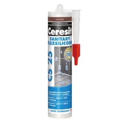 Silikonas CERESIT CS25, 280ml tamsiai ruda sp.