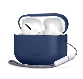 Silikoninė airpods Pro 3 Silikoninė įmautė - Tamsiai Mėlyna