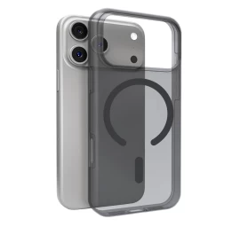 Silikoninė įmautė iphone 17 Pro Magsafe Daylight - Permatomai Juoda