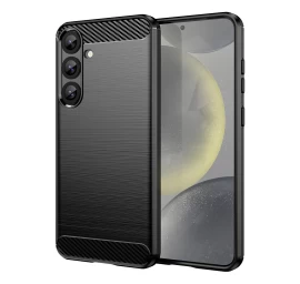 Silikoninė įmautė samsung Galaxy S25+ Carbon Case - Juoda
