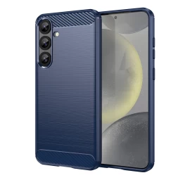 Silikoninė įmautė samsung Galaxy S25+ Carbon Case - Mėlyna