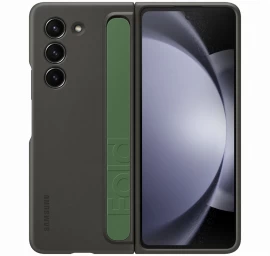 Silikoninė įmautė samsung Galaxy Z Fold 5 Su Stovu Ir Dirželiu, Juoda