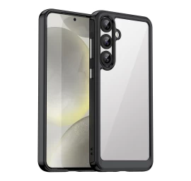 Silikoninė įmautė Su Geliniu Rėmeliu, Skirta samsung Galaxy S25+ Outer Space Case - Juoda