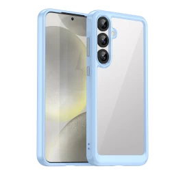 Silikoninė įmautė Su Geliniu Rėmeliu, Skirta samsung Galaxy S25+ Outer Space Case - Mėlyna