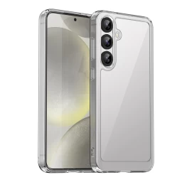 Silikoninė įmautė Su Geliniu Rėmeliu, Skirta samsung Galaxy S25+ Outer Space Case - Skaidri