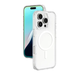 Silikoninė įmautė Su Magnetiniu žiedu iphone 16 Pro - Skaidri