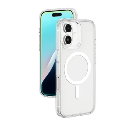 Silikoninė įmautė Su Magnetiniu žiedu iphone 16 - Skaidri