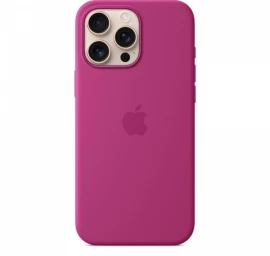 Silikoninė įmautė Su magsafe, Skirta iphone 16 Pro Max - Ryškiai Rožinė