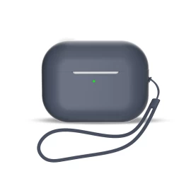 Silikoninis Dėklas airpods 3 + Riešo Dirželis Mėlynas