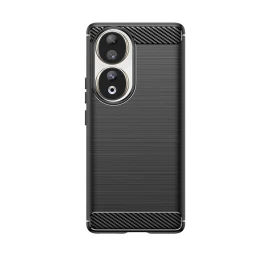 Silikoninis Dėklas Carbon Case For Honor 90 - Juodas