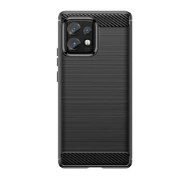 Silikoninis Dėklas Carbon Case, Skirtas Motorola Edge 40 Pro - Juodas