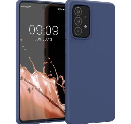 Silikoninis Dėklas Lankstus Silikoninis Dėklas Samsung Galaxy A22 4g Mėlynas