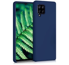 Silikoninis Dėklas Lankstus Silikoninis Dėklas Samsung Galaxy A42 5g Mėlynas