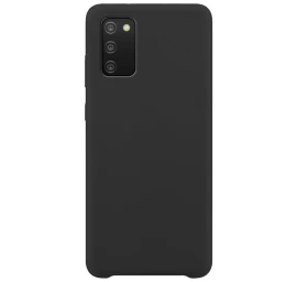 Silikoninis Dėklas Lankstus Silikoninis Dėklo Dangtelis Samsung Galaxy A03s Juodas