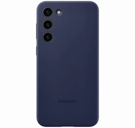 Silikoninis Dėklas Samsung Galaxy S23+ Silikoninis Dangtelis Tamsiai Mėlynas