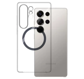 Silikoninis Dėklas samsung Skaidrus Magnetinis Dėklas Su žiedu, Skirtas samsung Galaxy S25 Ultra - Skaidrus Silikoninis Dėklas samsung Skaidrus Magnetinis Dėklas Su žiedu, Skirtas samsung Galaxy S25 Ultra - Skaidrus