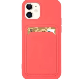 Silikoninis Dėklas Su Kortelių Lizdu Iphone 11 Pro - Coral