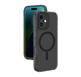 Silikoninis Dėklas Su Magnetiniu žiedu, Skirtas „iphone 16 Titan Pro Mag Case“ – Juodas