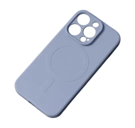 Silikoninis Dėklas Su Magsafe Iphone 15 Plus Silikoninis Dėklas Pilkas