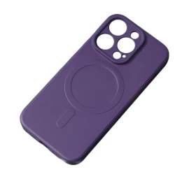 Silikoninis Dėklas Su Magsafe Iphone 15 Plus Silikoninis Dėklas Violetinės Spalvos