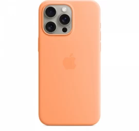 Silikoninis Dėklas Su Magsafe Iphone 15 Pro Max - Oranžinis Sorbetas
