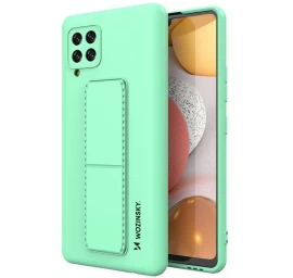 Silikoninis Dėklas Su Stovu Samsung Galaxy A42 5g Kickstand Case Mint