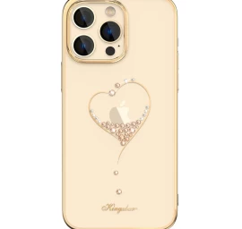 Silikoninis Dėklas Su Swarovski Kristalais Kingxbar Wish Series Iphone 14 Plus - Auksinis