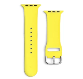 Silikoninis Dirželis apple Watch 2-9/se 38/40/41 Mm Silikoninis Dirželis Aps Geltonas
